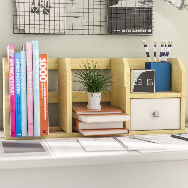 Rebrilliant Desk Storage Shelf with Bin & Reviews Wayfair.co.uk